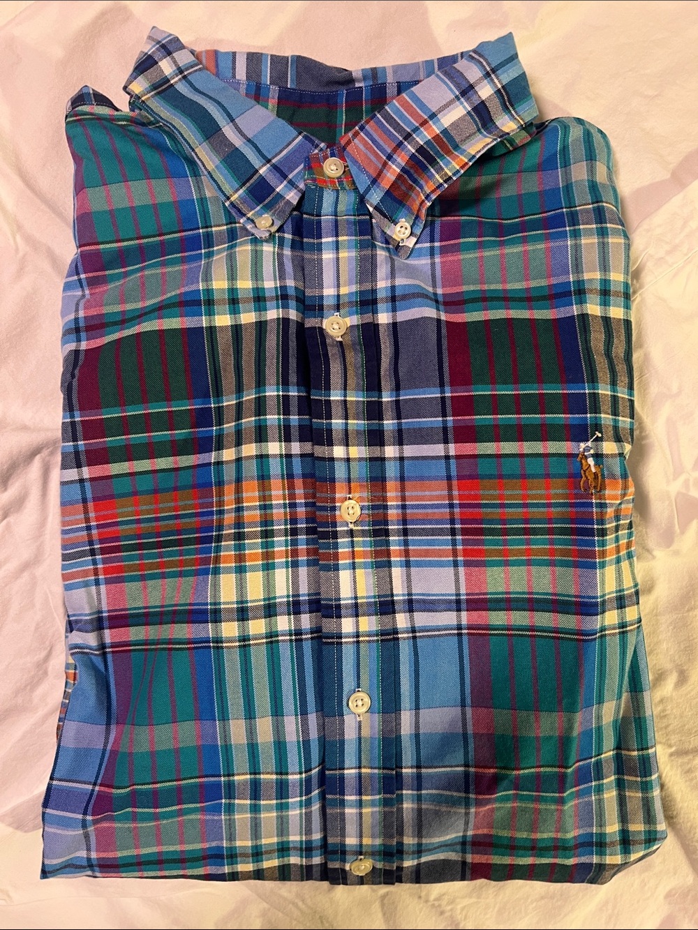 Ralph Lauren Multicolor Plaid Button-Down long sleeve Shirt